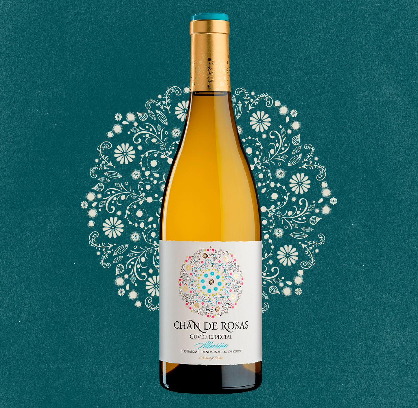 Vino blanco Albariño D.O. Rías Baixas Galicia España Crianza sobre lías