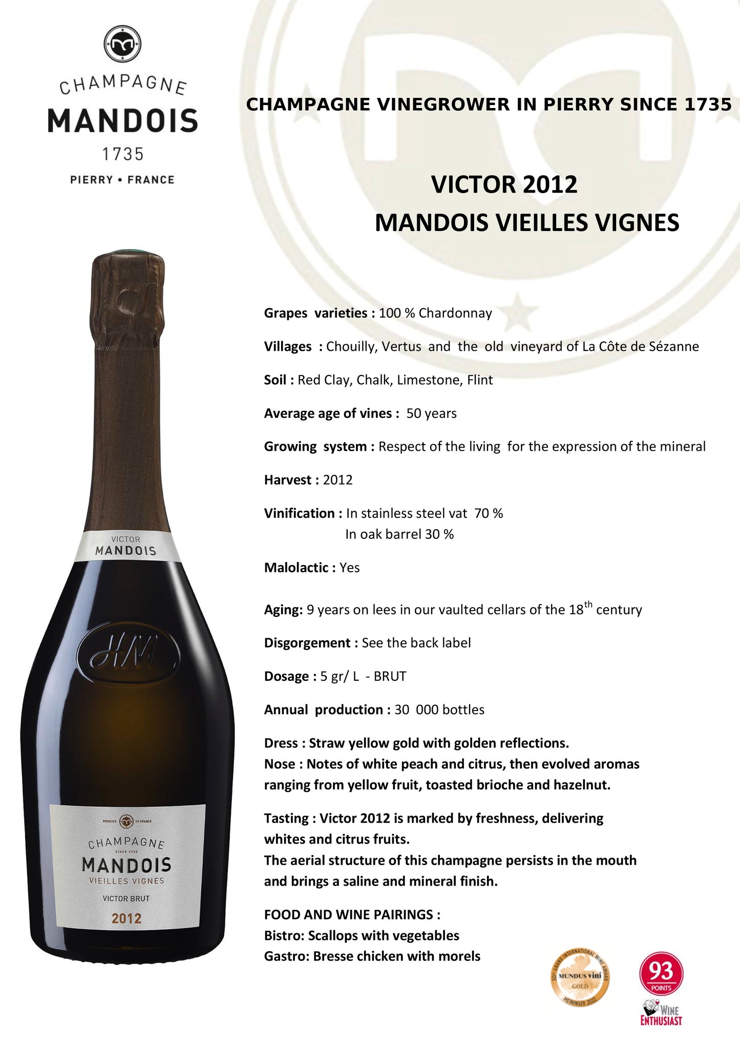 Mandois Victor Brut Vieilles Vignes